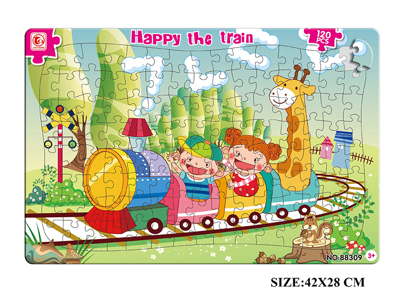 120pcs Happy The Train Puzzle