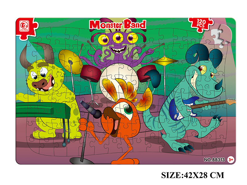 120pcs Monster Band Puzzle