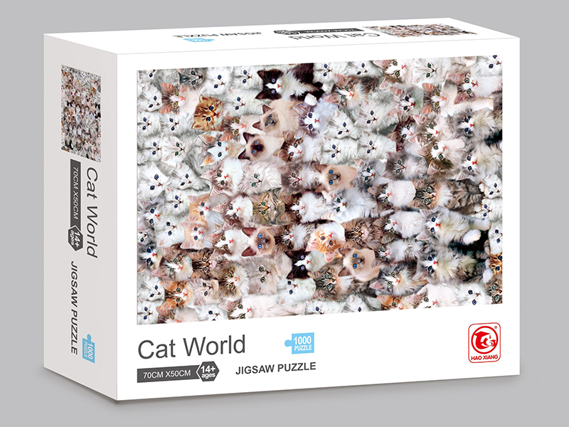 1000 Piece Cat World Jigsaw Puzzle