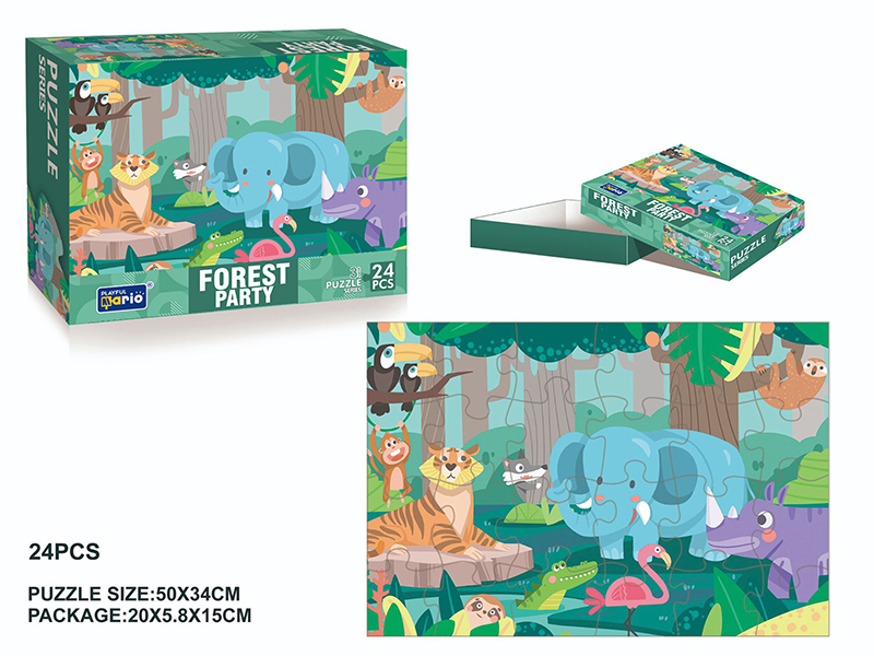 Forest Party Jigsaw Puzzle 24pcs