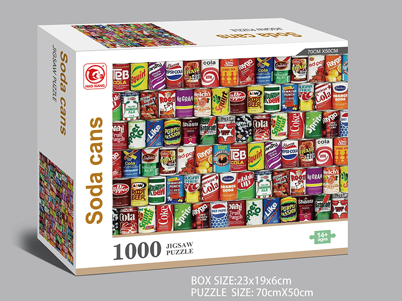 Soda Cans Jigsaw Puzzle 1000pcs