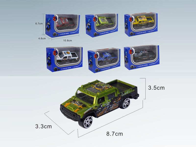 1:50 Mini Pickup Alloy Slide Car