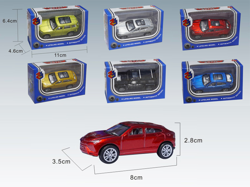1:50 Simulated Pull Back Alloy Car