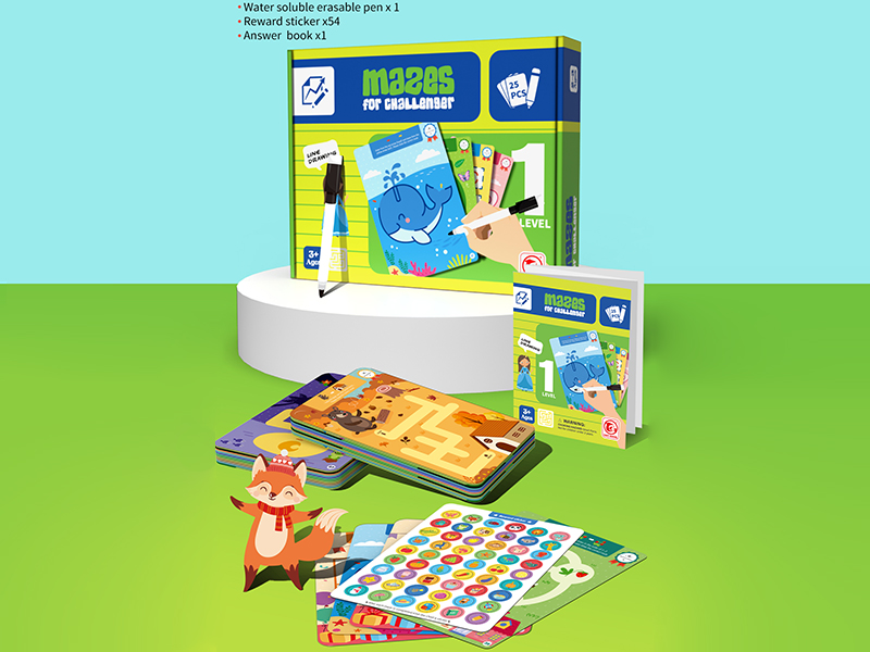 Logic Card Mazes For Challenger Level 1(25pcs)