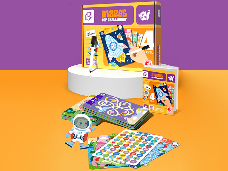 Logic Card Mazes For Challenger Level 4 (25pcs)