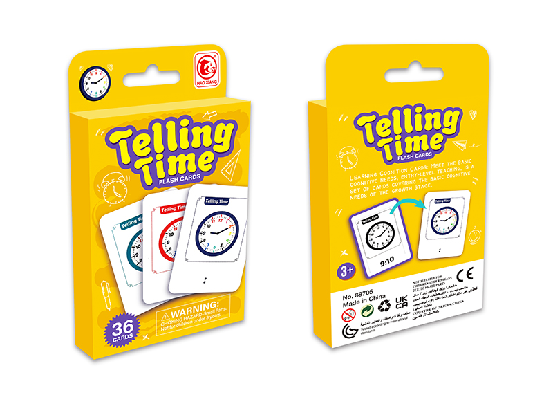 Telling Time Flash Cards 36pcs
