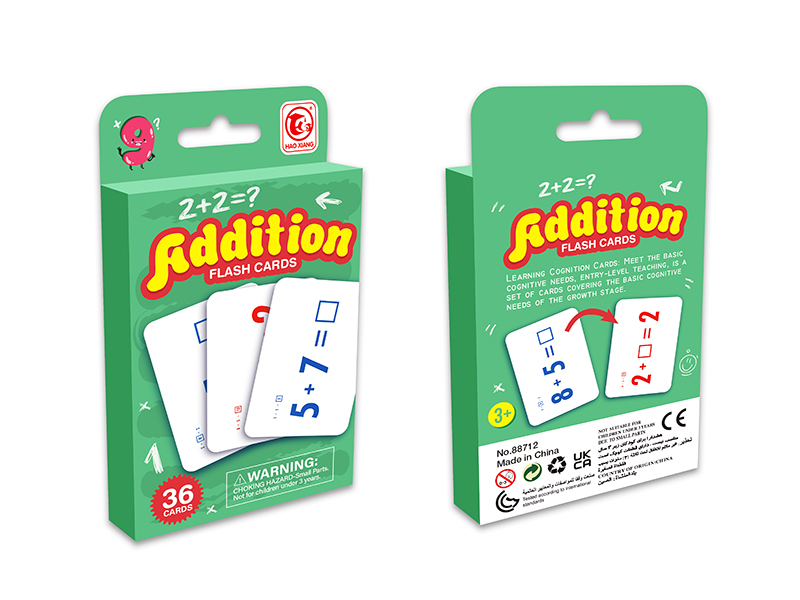 Addition Flash Cards 36pcs