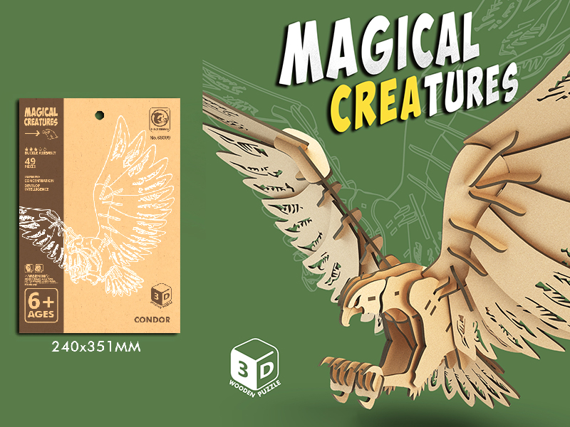 Wooden 3D Puzzle Condor