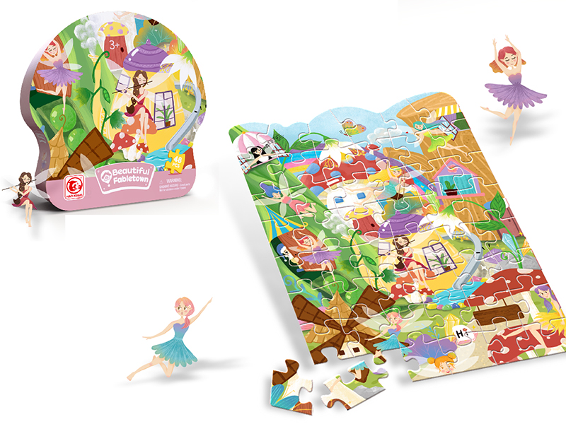 Beautiful Fabletown Puzzle 48pcs