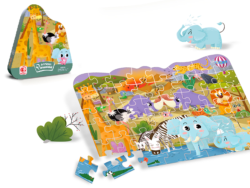 African Grassland Puzzle 48pcs