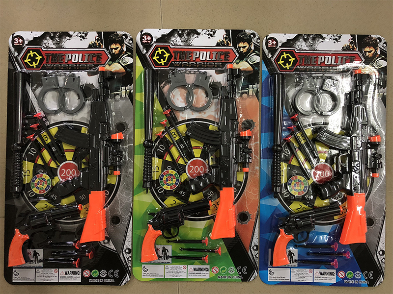 Ak47 Soft Bullet Gun, Revolver Soft Bullet Gun Police Suit