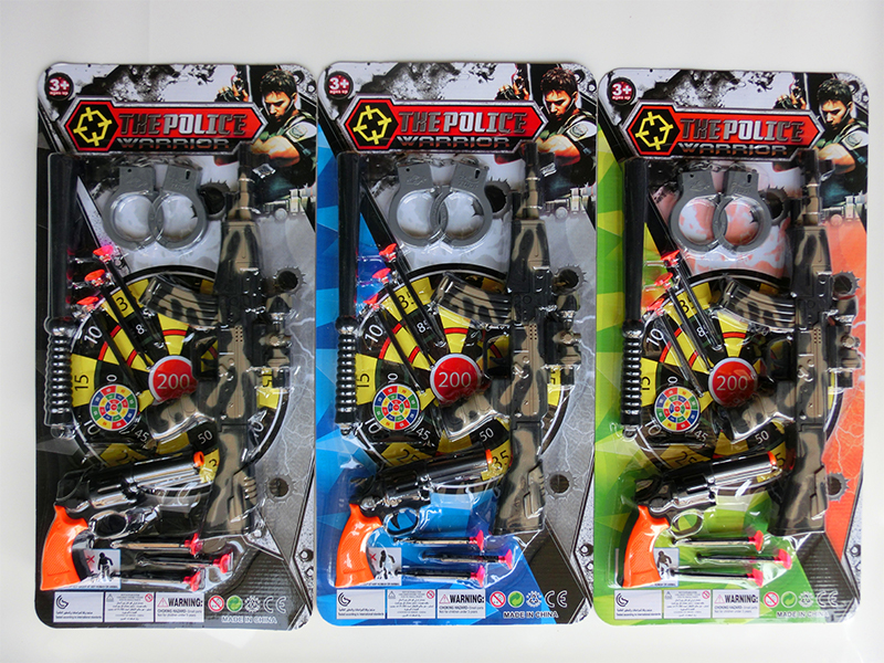 Ak47 Camouflage Soft Bullet Gun, Revolver Soft Bullet Gun Police Suit