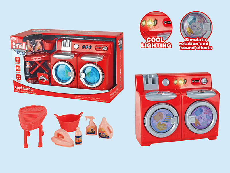 Electric Twin-Tub Washing Machine + Laundry Detergent Accessories