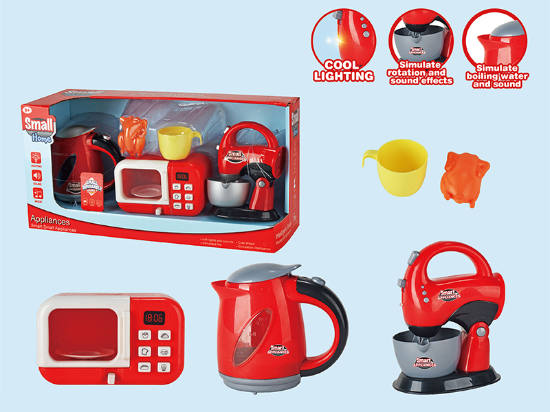 Small Kettle + Microwave Oven + Mixer