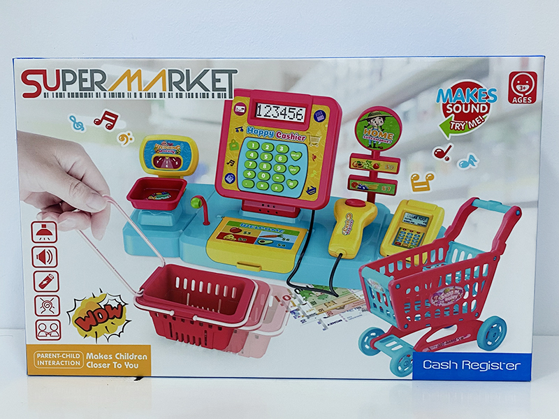 Shopping Cart Cash Register Cake Set