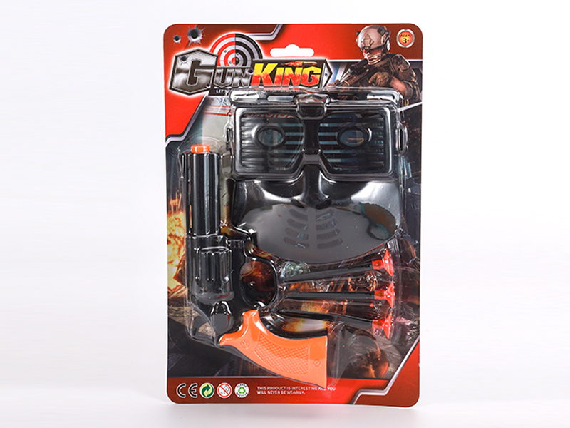 Three-Ball Revolver Soft Ammunition Gun Suit