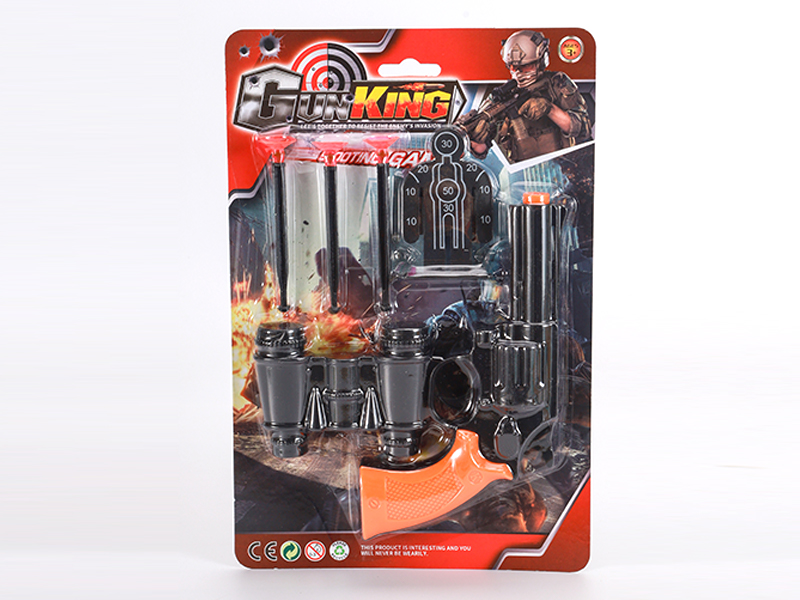 Three-Ball Revolver Soft Ammunition Gun Suit