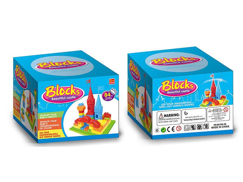 84pcs Castle Theme Building Blocks