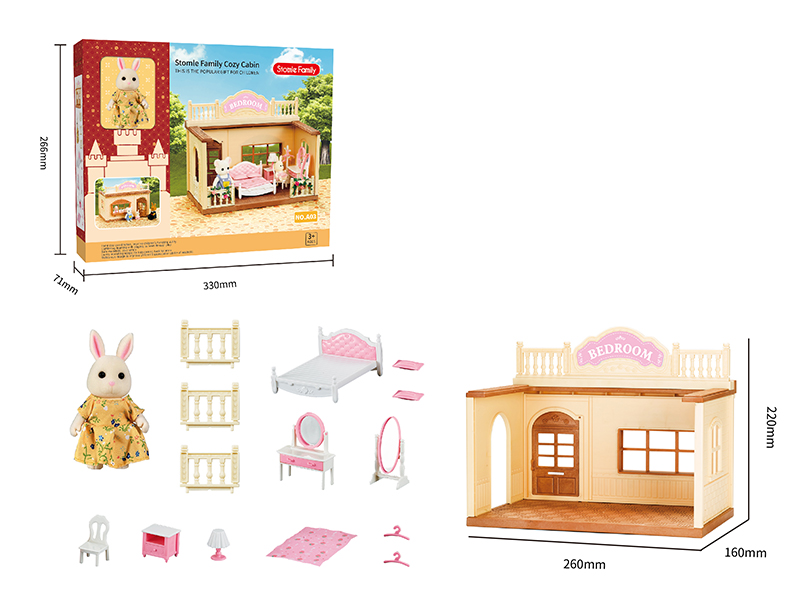 Princess Bedroom Miniature Scene