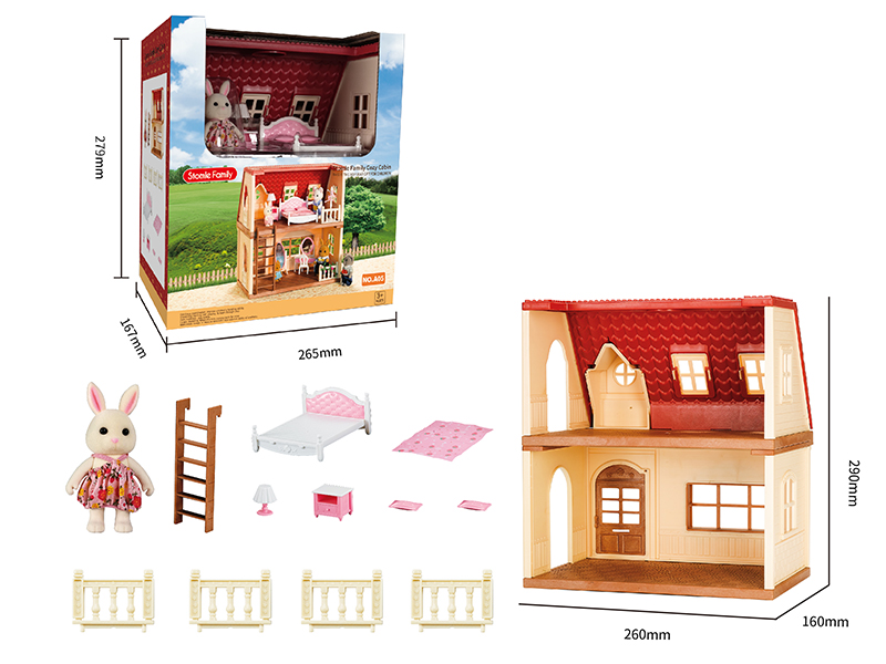 Double-Storey Villa Miniature Scene