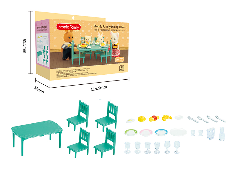 Dining Table Miniature Scene