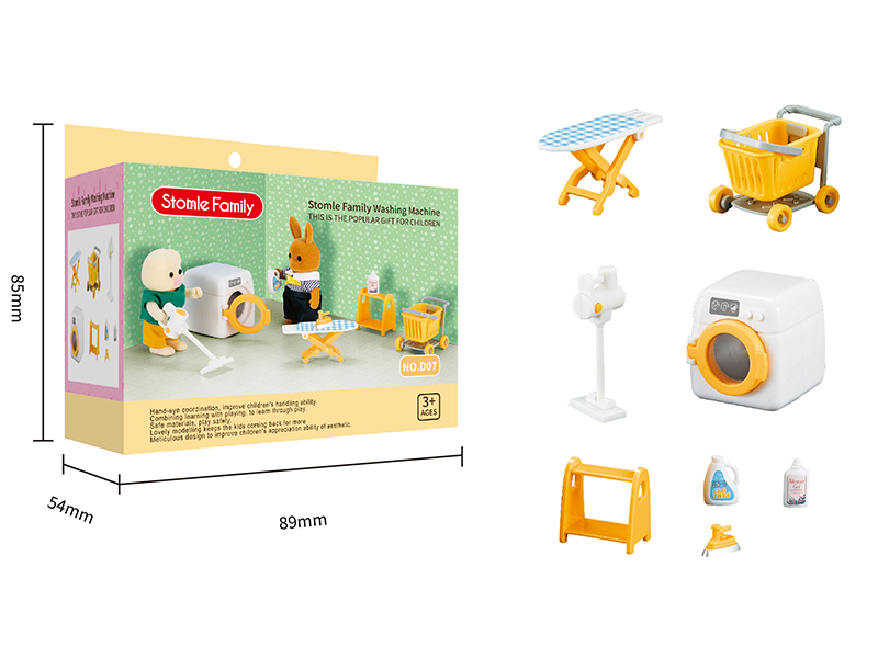 Washing Machine Set Miniature Scene