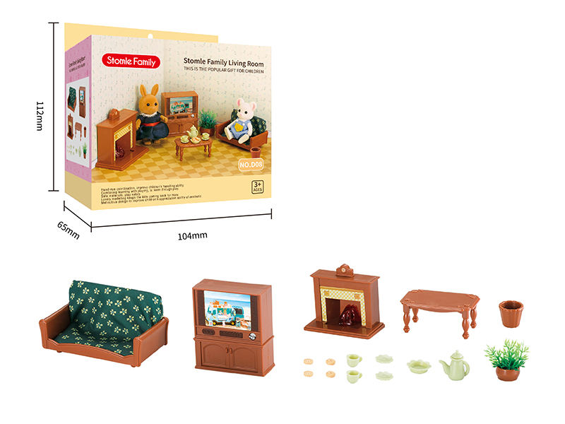 Living Room Miniature Scene