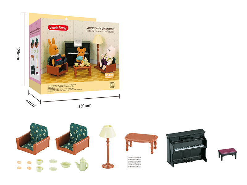 Living Room Miniature Scene