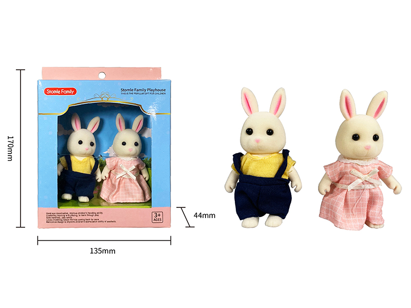 Rabbit Action Figures 2pcs