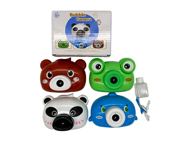 B/O Cartoon Animal Bubble Camera
