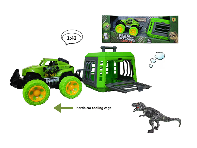 Friction Car With Tyrannosaurus Rex