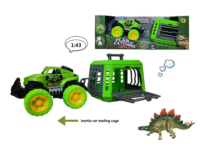 Friction Car With Stegosaurus