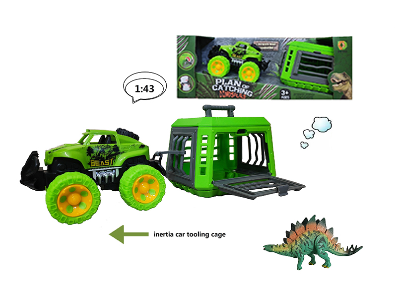 Friction Car With Stegosaurus