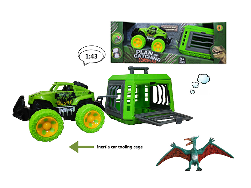 Friction Car With Pterosaur