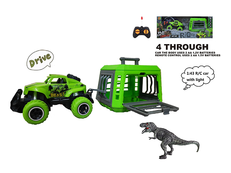 1:43 R/C Car  With Tyrannosaurus Rex