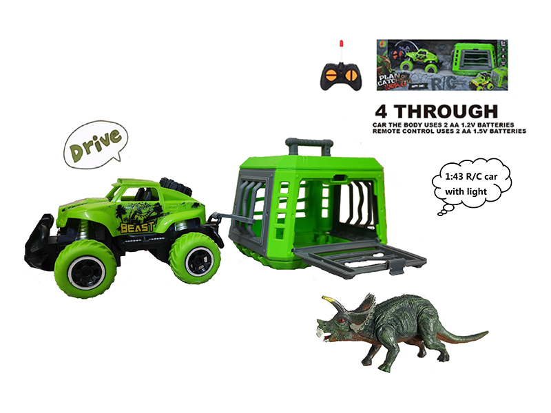 1:43 R/C Car With Triceratops