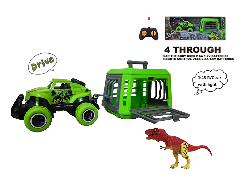 1:43 R/C Car With Tyrannosaurus Rex