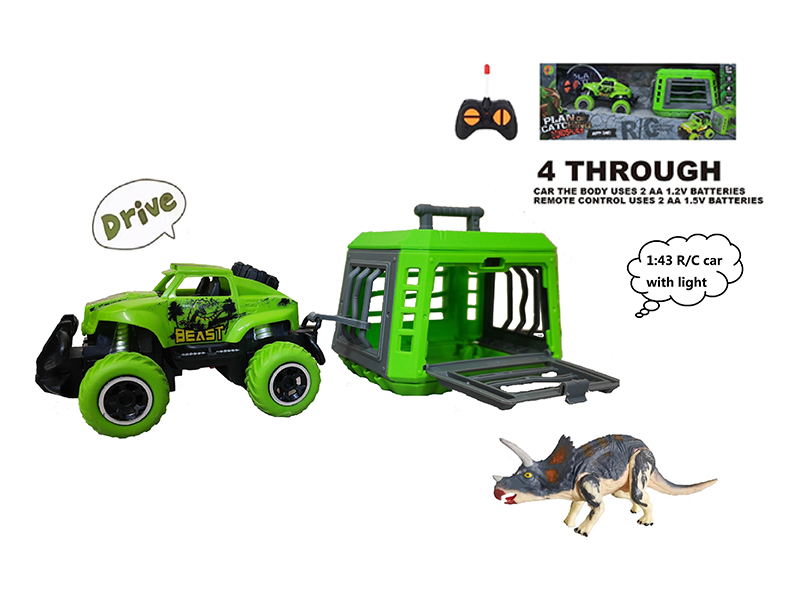 1:43 R/C Car With Triceratops