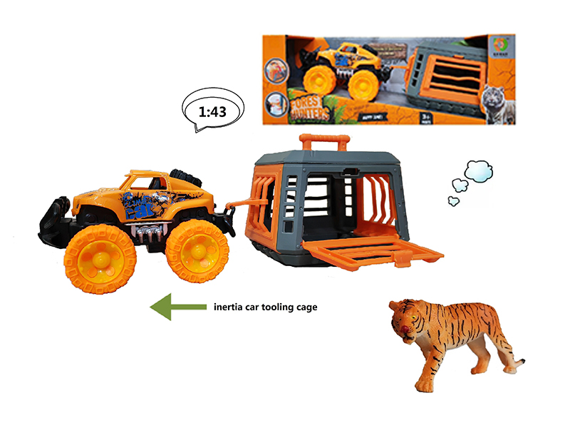 Friction Car With Tiger
