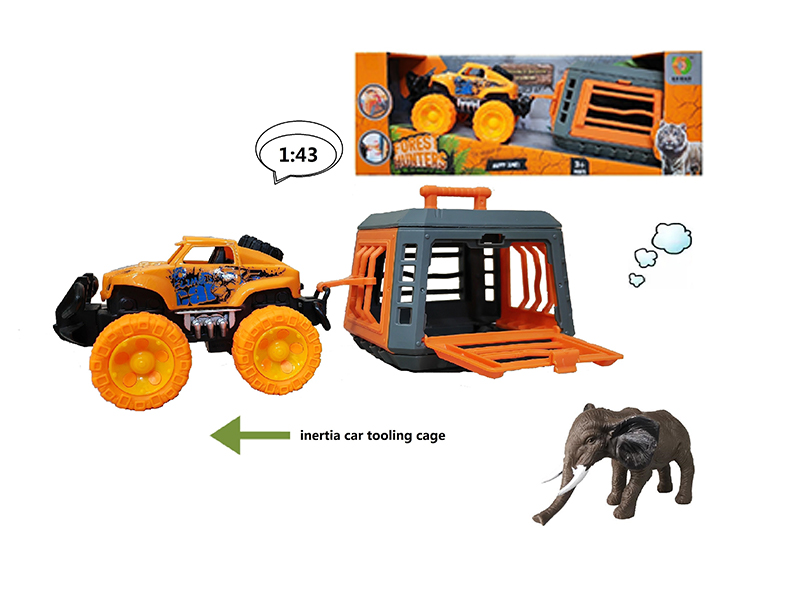 Friction Car With Elephant