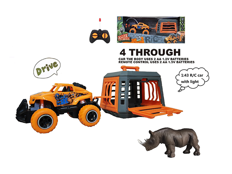 1:43 R/C Car With Rhinoceros