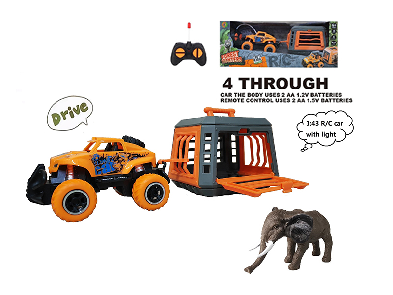 1:43 R/C Car With Elephant