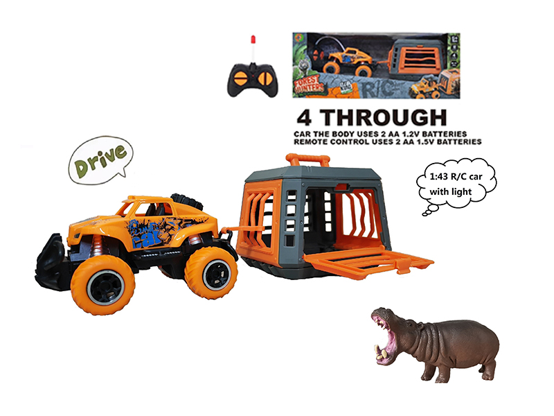 1:43 R/C Car With Hippo