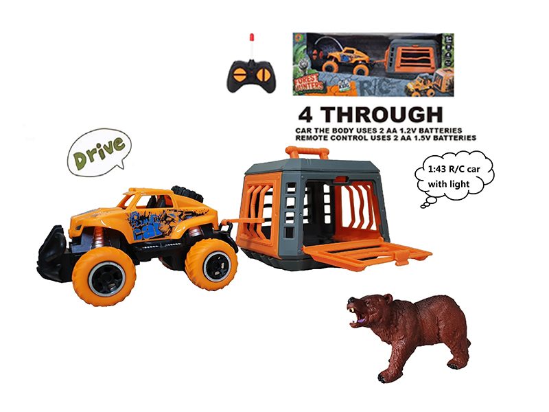 1:43 R/C Car With Black Bear