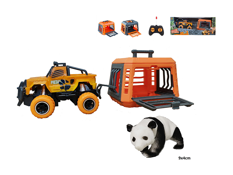 1:43 R/C Car With Cage+  Panda