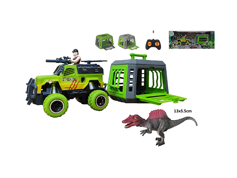 1:43 R/C Car With Cage + Spinosaurus