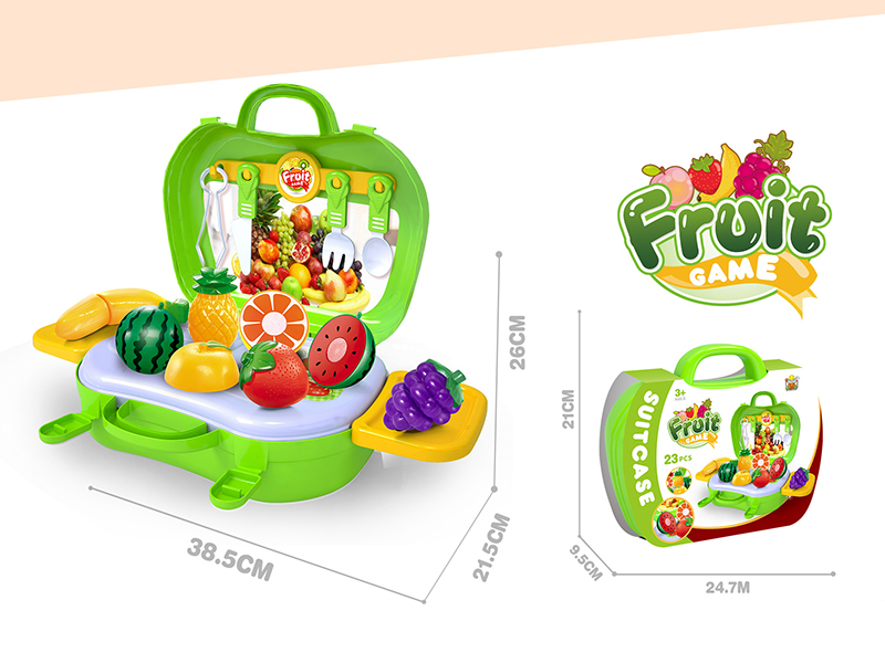 2 In 1 Fruits Suitcase