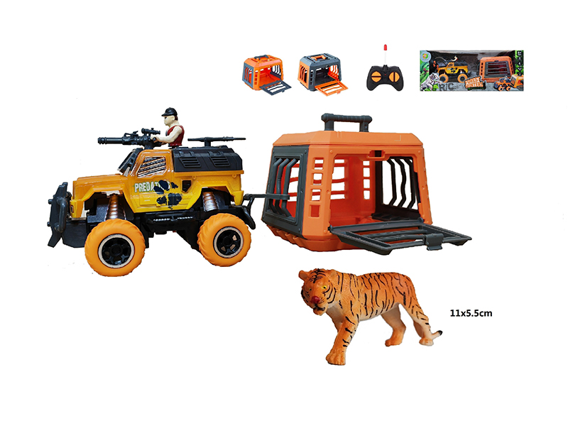 1:43 R/C Car With Cage+ Tiger