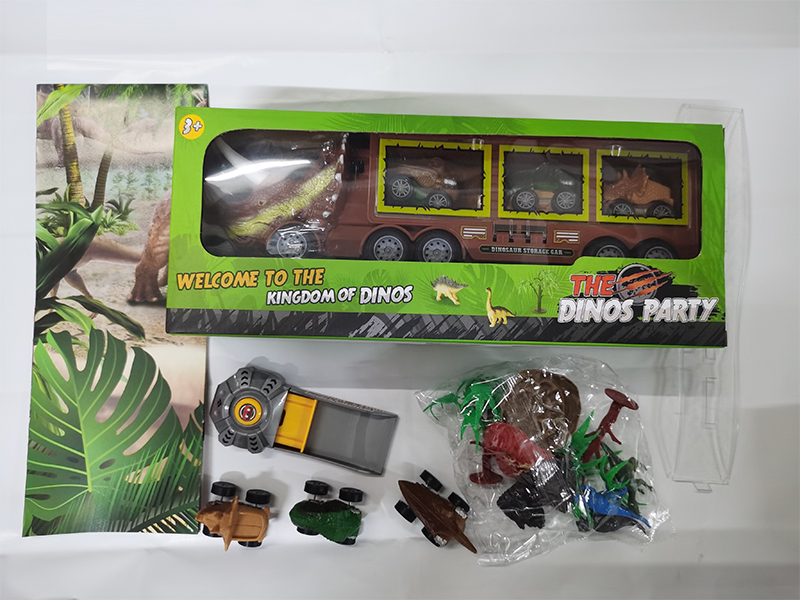 Friction Dinosaur Storage Car With Light Music