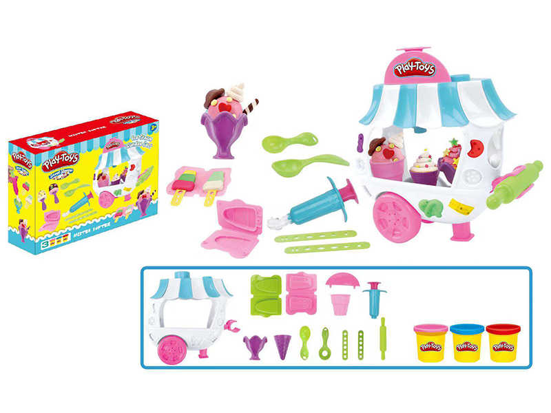 Color Clay Ice Cream Cart